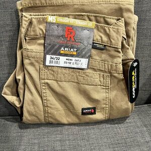 Ariat Men's Flame-Resistant Tan Work Pants